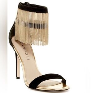 Via Spiga gold chain sandals 9M‎